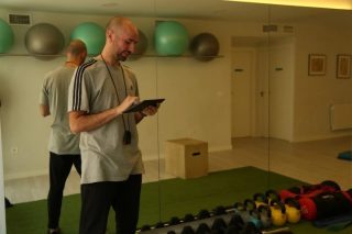 Andrés Campoy. Readaptación y Entrenamiento